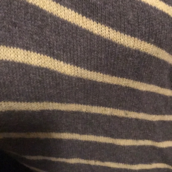Grey & Yellow Striped Hollister Cardigan - Picture 2 of 4
